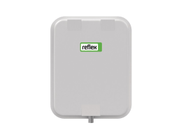 REFLEX F 24/3 lapos szögletes fűtési tágulási tartály, 24l, 3/4”, P0=1bar, 3bar, 70°C, fehér