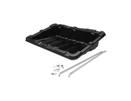 RENUSOL CS+ rögzítő tálca, lapostetőre, 15°, műa, fek.(szerelési anyag+U-profil NP