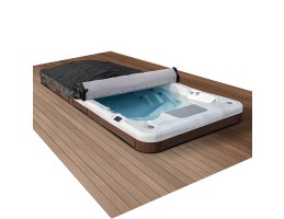 Wellis - Elba Rollcover BlackTex medencetető